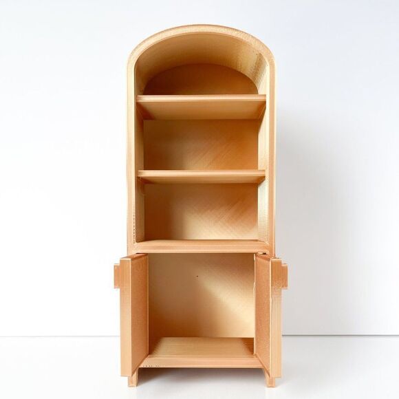 Armoire for Dolls 1:6 Scale Metallic Gold Furniture 12” Barbie Integrity Blythe - Picture 3 of 6